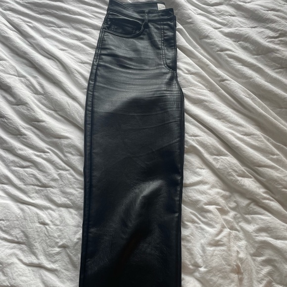 Aritzia Melina Leather Pants- Black Regular - Picture 5 of 6